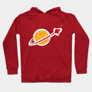 Lego Style Faded Retro Space Logo Hoodie